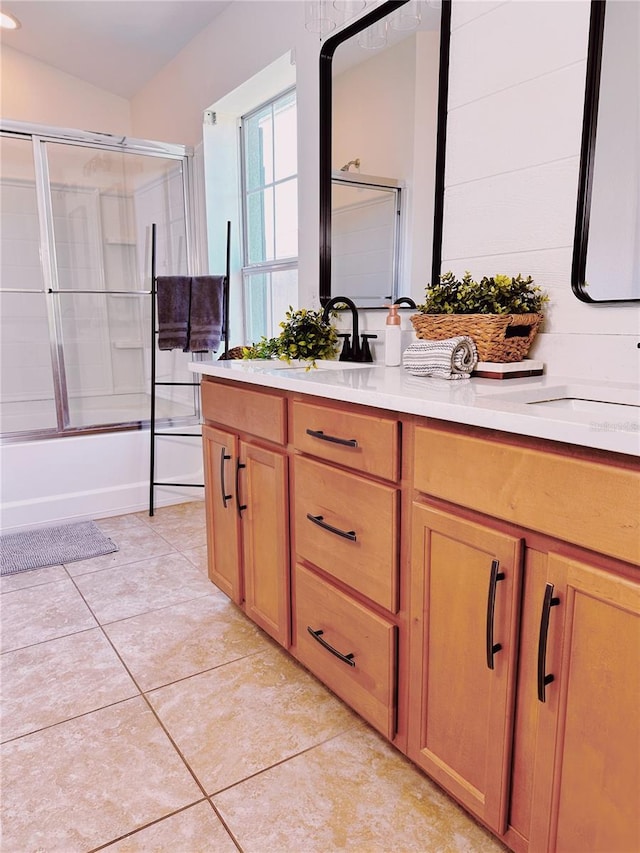 10734 Dawson Lily Way Unit S, Orlando, FL 32832 - bathroom with tile patterned flooring, shower / bath combination with glass door, and vanity