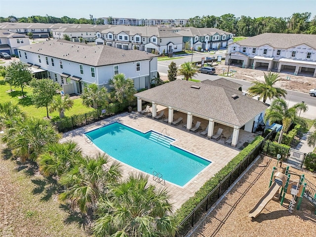 2462 Sweet Viburnum Way, Ocoee, FL 34761 - community pool with a gazebo and a residential view