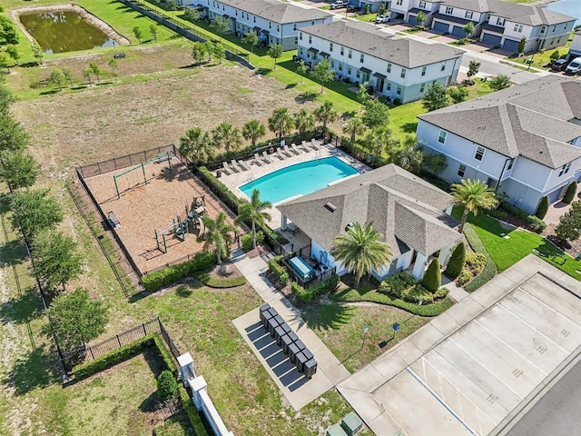 2462 Sweet Viburnum Way, Ocoee, FL 34761 - aerial view of a pool