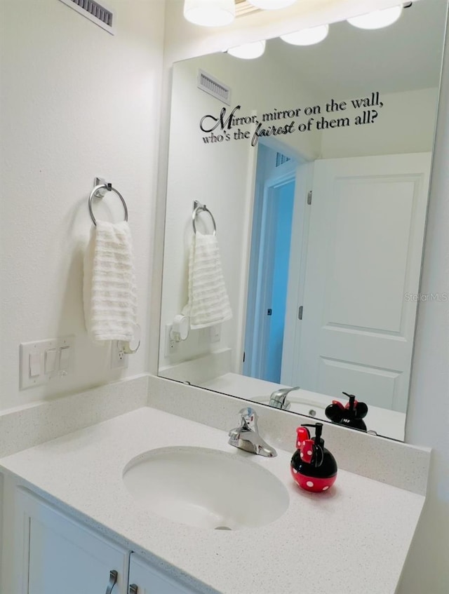 bathroom featuring vanity