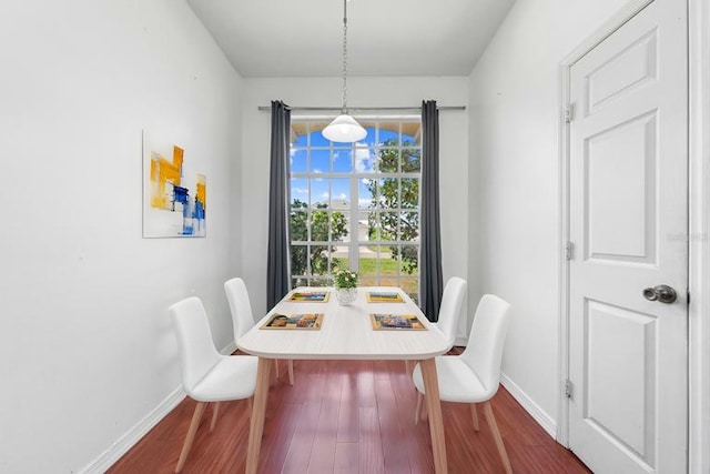 3203 Herons Point Cir, Kissimmee, FL 34741 - dining space featuring baseboards and dark wood-style floors