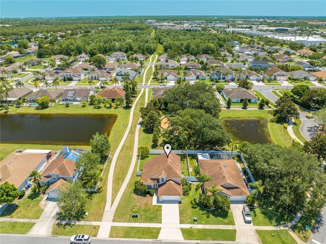 3203 Herons Point Cir, Kissimmee, FL 34741 - aerial view of residential area with a large body of water