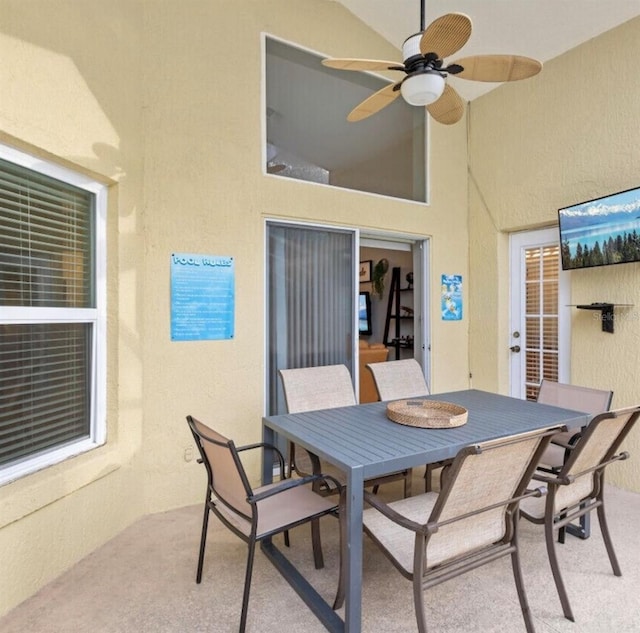 2567 Oneida Loop, Kissimmee, FL 34747 - view of patio / terrace with a ceiling fan and outdoor dining space