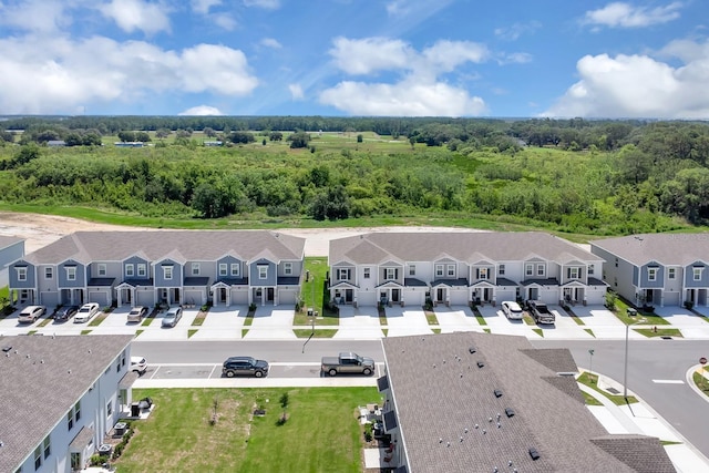 aerial view of residential area