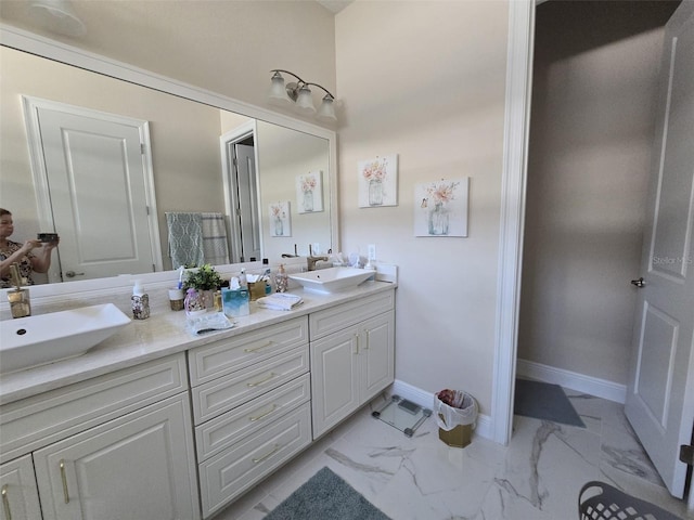 8270 Topsail Pl, Winter Garden, FL 34787 - full bath featuring marble look tiles and double vanity