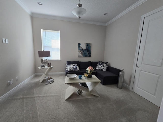 8270 Topsail Pl, Winter Garden, FL 34787 - carpeted living area with ornamental molding