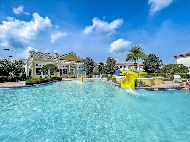 community pool featuring a patio