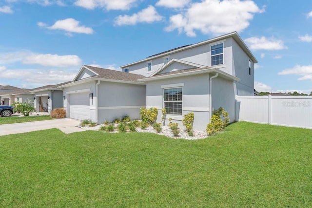 374 Pine Tree Bridge Trl, Saint Cloud, FL 34772 - view of front of property with stucco siding, an attached garage, and concrete driveway