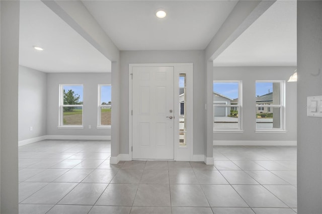 502 Viceroy Ct, Kissimmee, FL 34758 - tiled foyer entrance with baseboards and recessed lighting