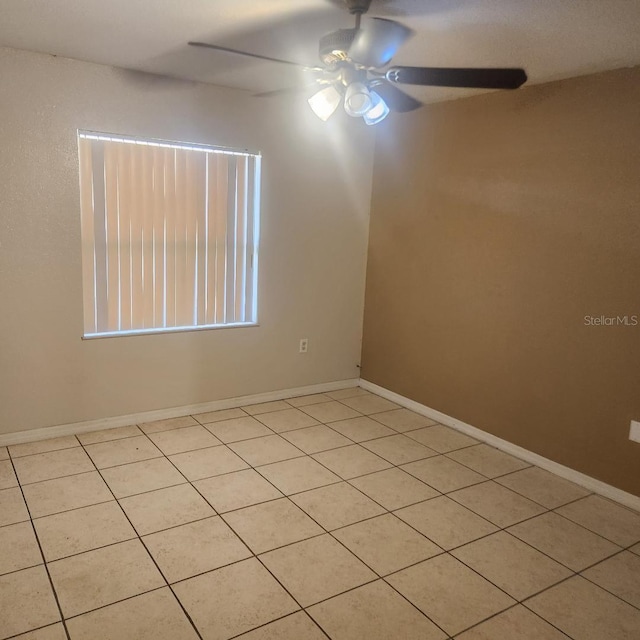 366-368 Dundee Dr, Kissimmee, FL 34759 - spare room featuring ceiling fan, light tile patterned flooring, and baseboards