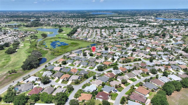 1258 Donalds Pl, The Villages, FL 32162 - view of property location with a large body of water, nearby suburban area, and a local golf course