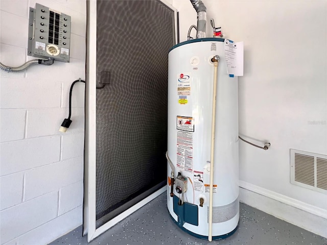 utilities featuring water heater