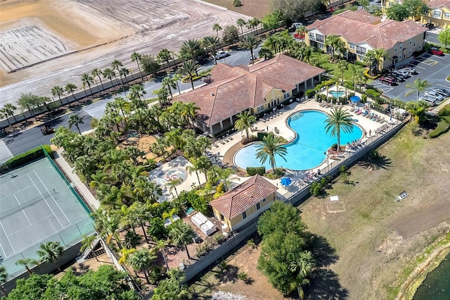 7521 Pellham Way, Kissimmee, FL 34747 - drone / aerial view of a pool