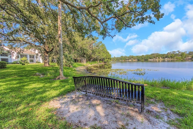 5151 Puritan Cir Unit 1022, Tampa, FL 33617 - view of community with a water view and a yard