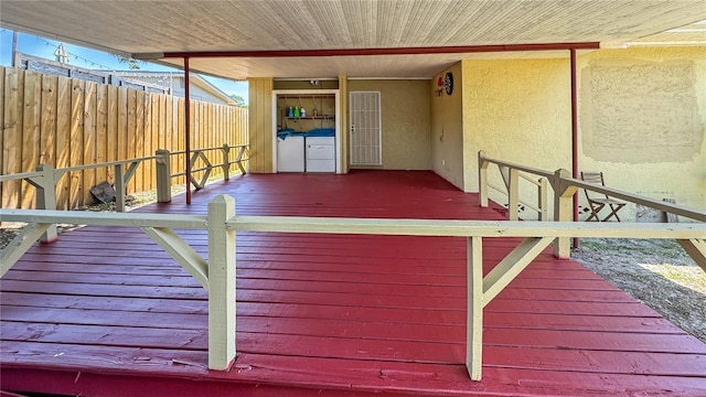 4218 Drexel Ave, Orlando, FL 32808 - deck with washing machine and clothes dryer