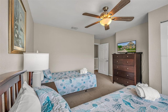 2614 Lodi Cir Unit 106, Kissimmee, FL 34746 - carpeted bedroom featuring ceiling fan