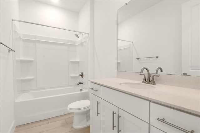 3723 Malad Way, Tavares, FL 32778 - full bathroom featuring vanity, tub / shower combination, and wood finished floors