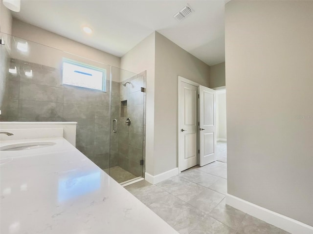 1001 Umbria Dr, Poinciana, FL 34759 - full bathroom with a stall shower and vanity
