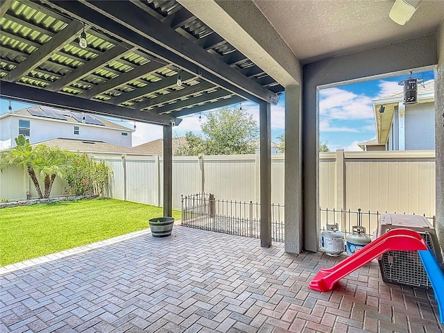 140 Trinity Ridge Cir, Davenport, FL 33897 - view of patio / terrace featuring a pergola