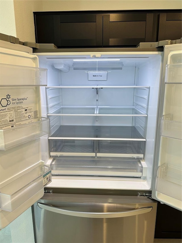 kitchen view of refrigerator