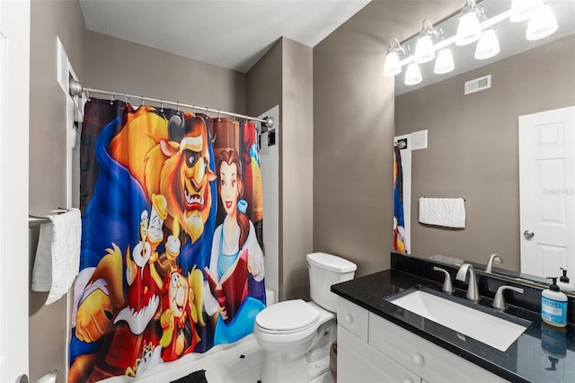 438 Water St Unit 438, Celebration, FL 34747 - full bathroom with vanity, tile patterned floors, and a shower with shower curtain