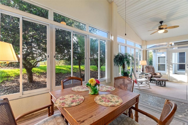 124 Ashton Dr, Davenport, FL 33837 - sunroom / solarium with french doors and high vaulted ceiling