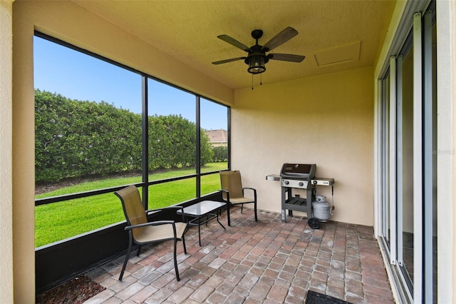1272 Bonita Canyon Dr, Kissimmee, FL 34759 - sunroom / solarium with a ceiling fan