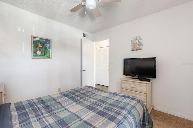 2438 Sweetwater Club Cir Unit 50, Kissimmee, FL 34746 - bedroom featuring carpet flooring, ceiling fan, and baseboards
