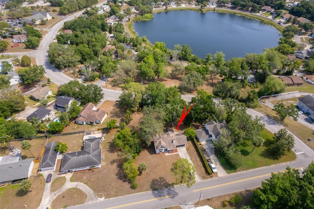 120 W Minnehaha Ave, Clermont, FL 34711 - aerial overview of property's location featuring nearby suburban area and a large body of water