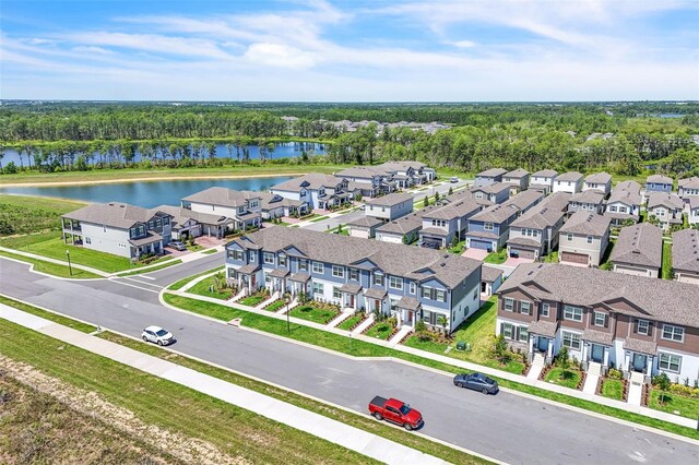 12190 Plumpton Dr, Winter Garden, FL 34787 - aerial perspective of suburban area featuring a large body of water