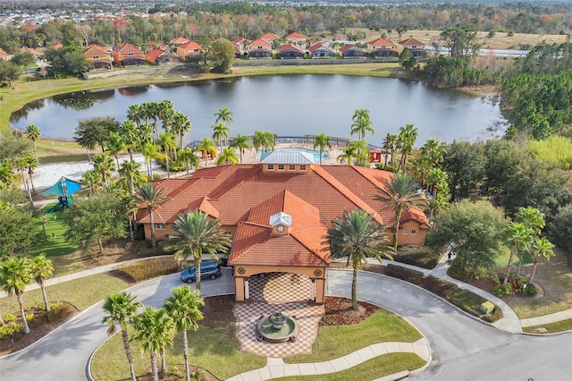 321 Rosso Dr, Davenport, FL 33837 - aerial view of residential area featuring a nearby body of water