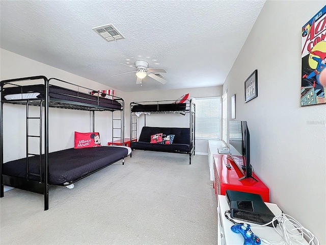 518 Brighton Dr, Davenport, FL 33897 - bedroom with carpet flooring, a textured ceiling, and ceiling fan