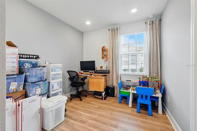7400 Estuary Lake Loop, Celebration, FL 34747 - home office featuring wood finished floors and recessed lighting