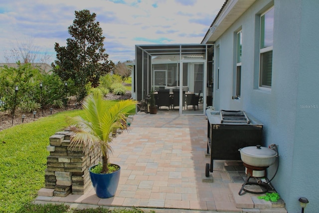 1508BUNKERDRIVE Bunker, Davenport, FL 33896 - view of patio with a lanai