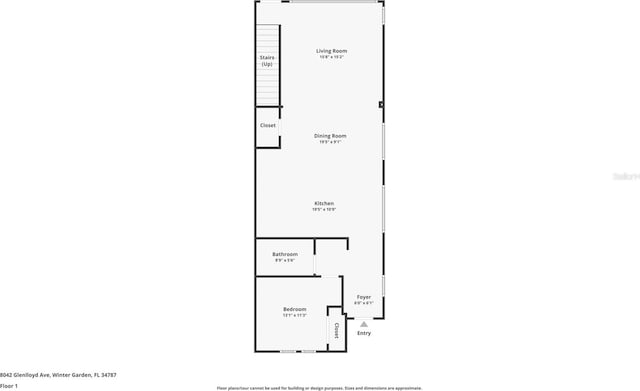8042 Glenlloyd Ave, Winter Garden, FL 34787 - property floor plan