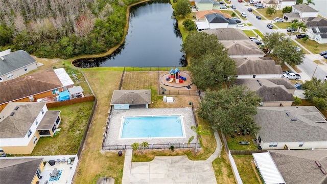 2507 Talega Dr, Saint Cloud, FL 34772 - aerial perspective of suburban area with a nearby body of water and a pool area
