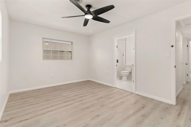 1842 Puritan Ave, Winter Park, FL 32792 - unfurnished room with light wood-type flooring, baseboards, and ceiling fan