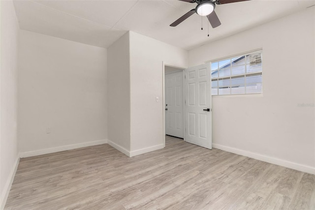 1842 Puritan Ave, Winter Park, FL 32792 - spare room featuring ceiling fan, wood finished floors, and baseboards