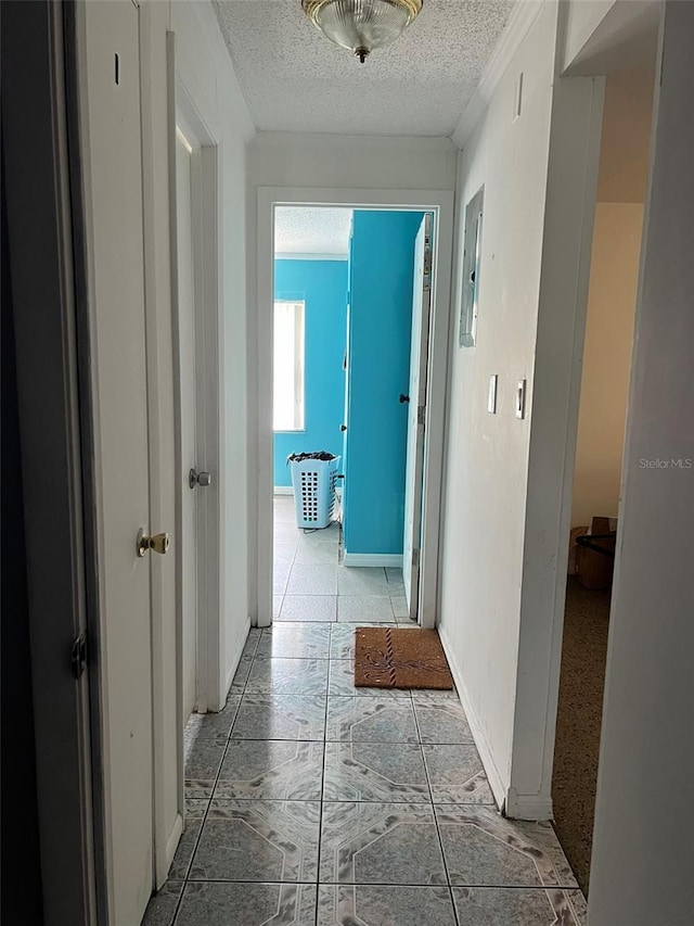 1009 Kenmore Dr, Brandon, FL 33510 - corridor with a textured ceiling