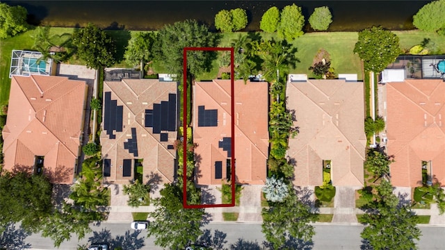 12041 Kajetan Ln, Orlando, FL 32827 - aerial perspective of suburban area featuring property parcel outlined