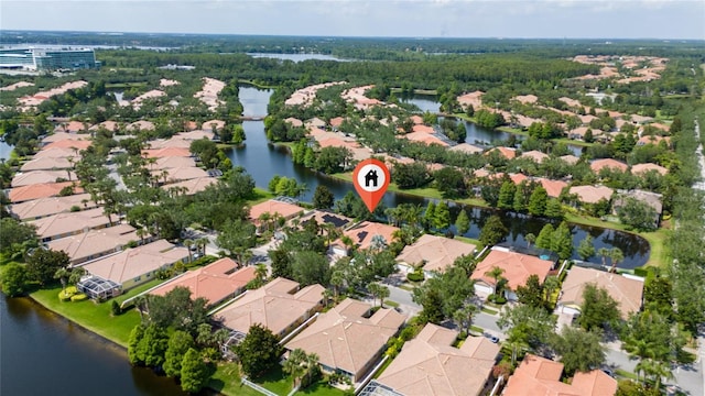 12041 Kajetan Ln, Orlando, FL 32827 - aerial overview of property's location featuring nearby suburban area and a nearby body of water