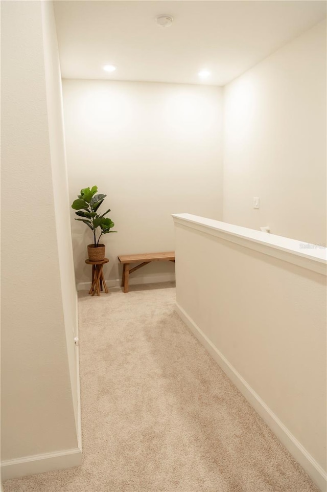 11378 Whistling Pine Way, Orlando, FL 32832 - hall with carpet, baseboards, and recessed lighting