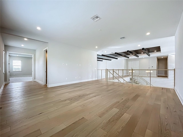 15121 Pendio Dr, Montverde, FL 34756 - empty room featuring wood finished floors, recessed lighting, and baseboards