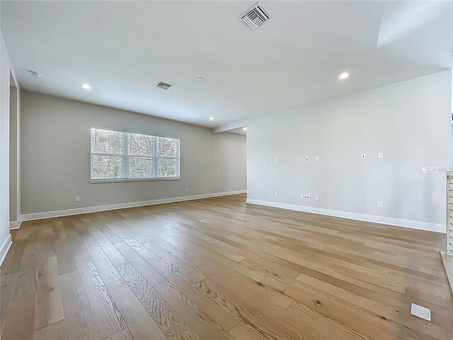 15121 Pendio Dr, Montverde, FL 34756 - unfurnished room with light wood-style flooring, baseboards, and recessed lighting