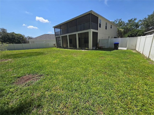 5704 Ansley Way, Mount Dora, FL 32757 - rear view of property with a sunroom
