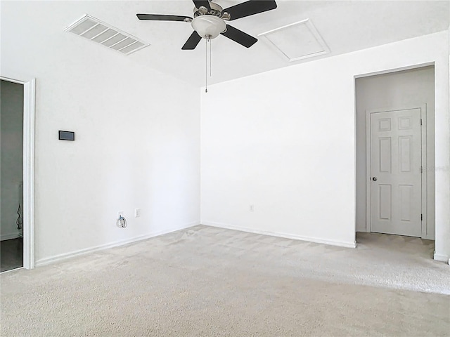 11037 Bagley Aly, Windermere, FL 34786 - unfurnished room with ceiling fan, carpet, attic access, and baseboards