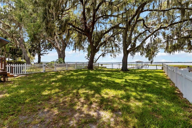 2740 Barker Rd, Saint Cloud, FL 34771 - fenced backyard with a water view