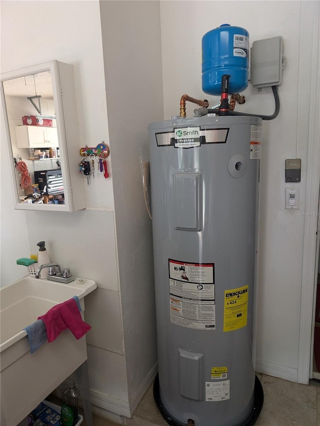 5921 Lake Champlain Dr, Orlando, FL 32829 - utility room with water heater