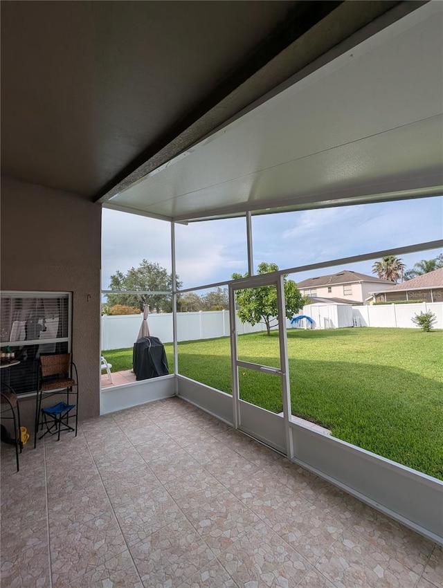5921 Lake Champlain Dr, Orlando, FL 32829 - unfurnished sunroom featuring healthy amount of natural light