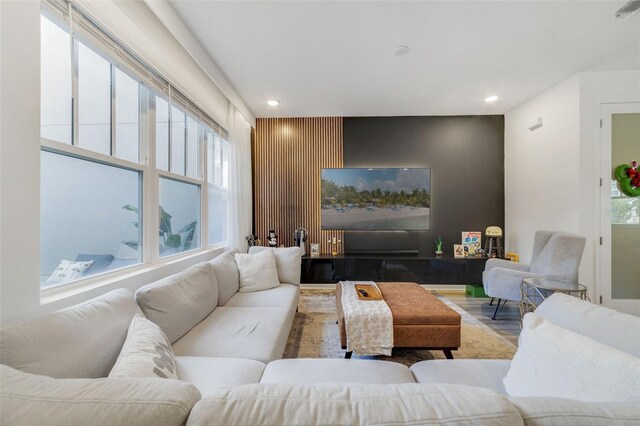 2224 Celebration Blvd, Celebration, FL 34747 - living area featuring recessed lighting and wood finished floors